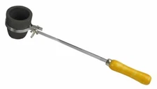 1 Kg Clay Graphite Foundry Crucible with Handle Set Melting Refining Gold Silver