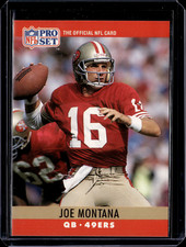 Joe Montana 1990 NFL Pro Set #293 San Francisco 49ers NFL