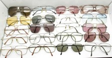 SET of 20 VINTAGE MENS AVIATOR EYEGLASSES FRAMES metal eyewear bulk lot S279