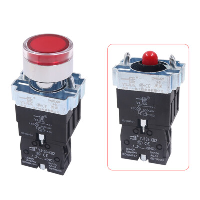 1 Pz 22mm Interruttore A Pulsante Momentaneo Rosso Verde - Foto 13