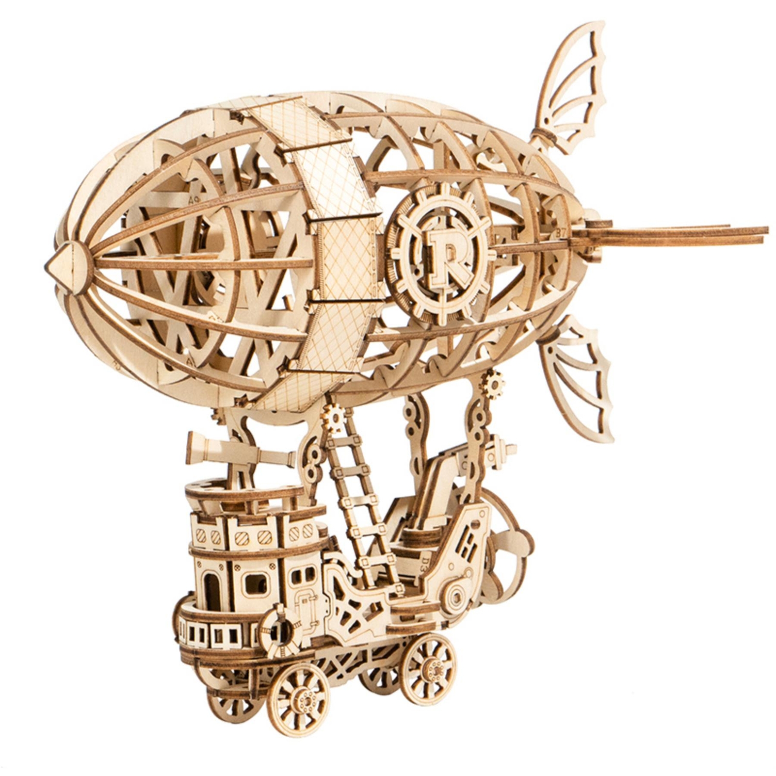 Robotime Airship Wooden 3D DIY Model Kit Craft Gift Older Child / Adult