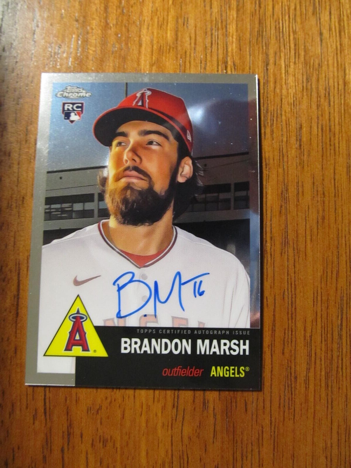 2022-Topps Chrome Brandon Marsh Certified Autograph Rc NM/Mint