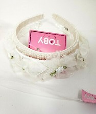TOBY NYC Wedding Flower GIRLS Kids Children 2 HEADBANDS TIARAS