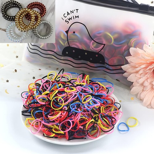 1000 Mini Ponios para el Cabello Ponios Bandas Elásticas Infinitas Bobbles Bebé Niña Bandas para el Cabello - Imagen 8 de 50