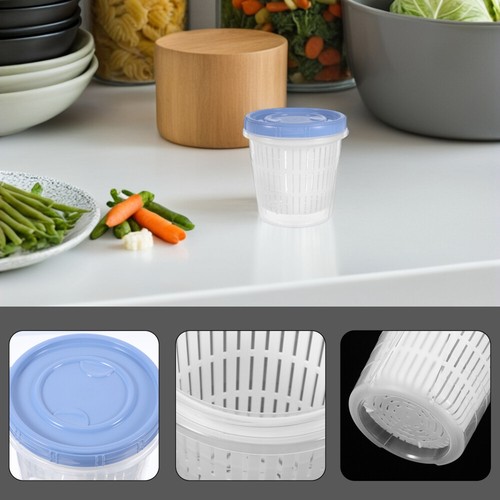 2 Pieces Pickle Jar Kimchi Fermentation Crock Fermenting Container - Picture 3 of 12