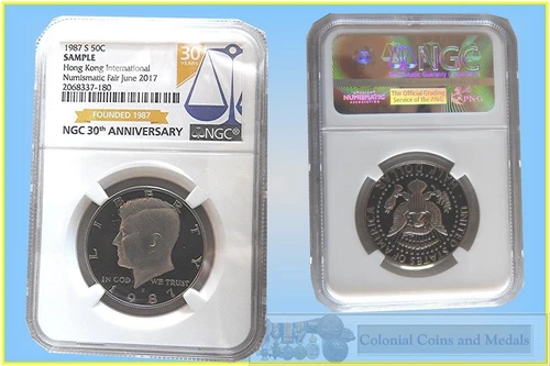 USA. 1987 Proof 50 Cent. - NGC 30th Anniversary Coin in Hong Kong