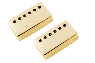 NEW - Nickel-Silver Pickup Covers (2), 53mm (2-3/32'') Spacing - GOLD