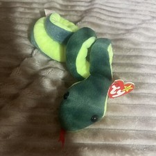 Ty Beanie Baby - HISSY the Snake 3.5 Inch 25 Inch Uncoiled New With Tags AZ