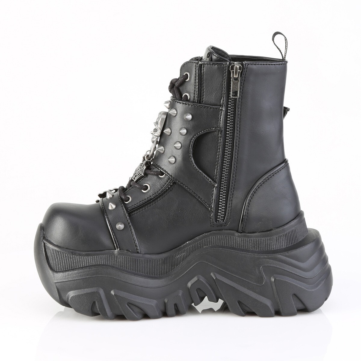 AS　エイドオー　ボッコム DEMONIA ECHO-60 Chunky Platform Punk Cyber Black Chains