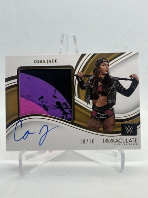 2023 Panini Immaculate WWE Cora Jade On Card Patch Auto 10/10 SSP