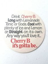 Vintage CHERRY B~LONG by Britvic - It's Gotta Be   Beer mat / Coaster