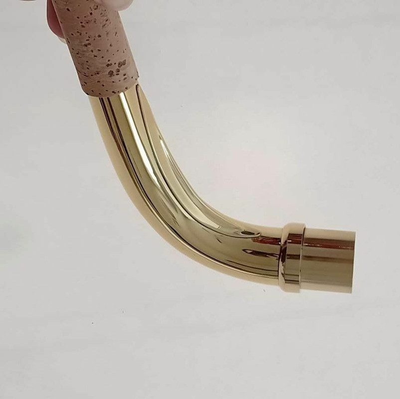 Handmade Baritone Saxophone Neck Gold Lacquer Brass 21.5mm 2025 USA