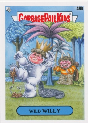 49b WILD WILLY 2022 GPK Garbage Pail Kids Book Worms WHERE THE WILD THINGS ARE