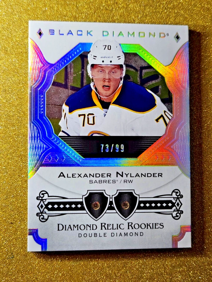 2017-18 Alexander Nylander Black Diamond Rookie Relics /99 BDR-AN Double Gem - Image 2 of 4