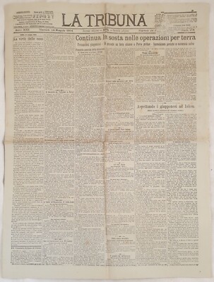 Die Tribüne 24 Mai 1904 Inkeu Val D'Aosta Carabinieri Cerignola Emigration