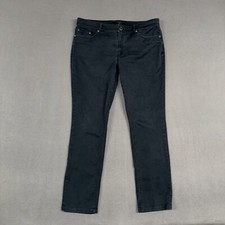 Brooks Brothers Pants Women  s 12 Peacock Blue Natalie Fit Straight Cotton Blend