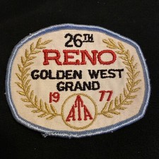 VTG ATA 1977 RENO GOLDEN WEST GRAND Sew On Trapshooting Patch
