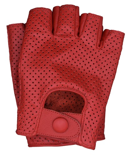 Riparo Men's Summer Fingerless Half Finger Driving Motorcycle Glove - Full Mesh - Picture 3 of 7