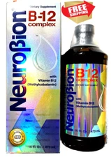 Neurobion B12 Complex Liquid Metabolism and Energy Supplement Vitamins, 16 fl oz