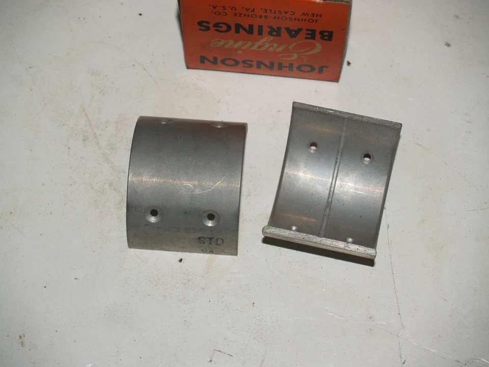 Rodamientos de varilla de conexión Ford V8 1939-1945 - 1 juego FB-26 Johnson bronce NOS STD 1939-1945 Foto 2 de 3