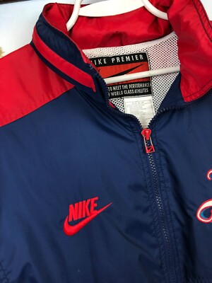 Vintage 90's Nike Arsenal Football Jacket Soccer Windbreaker