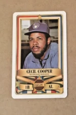 1982 PERMA GRAPHIC==ALL-STAR #-2 CECIL COOPER==MILWAUKEE BREWERS