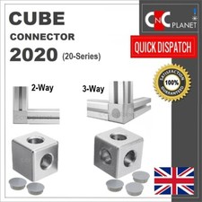 CUBE CONNECTOR 2 3 WAY CORNER JOINT Bracket V T Slot 2020 Aluminum Profile angle
