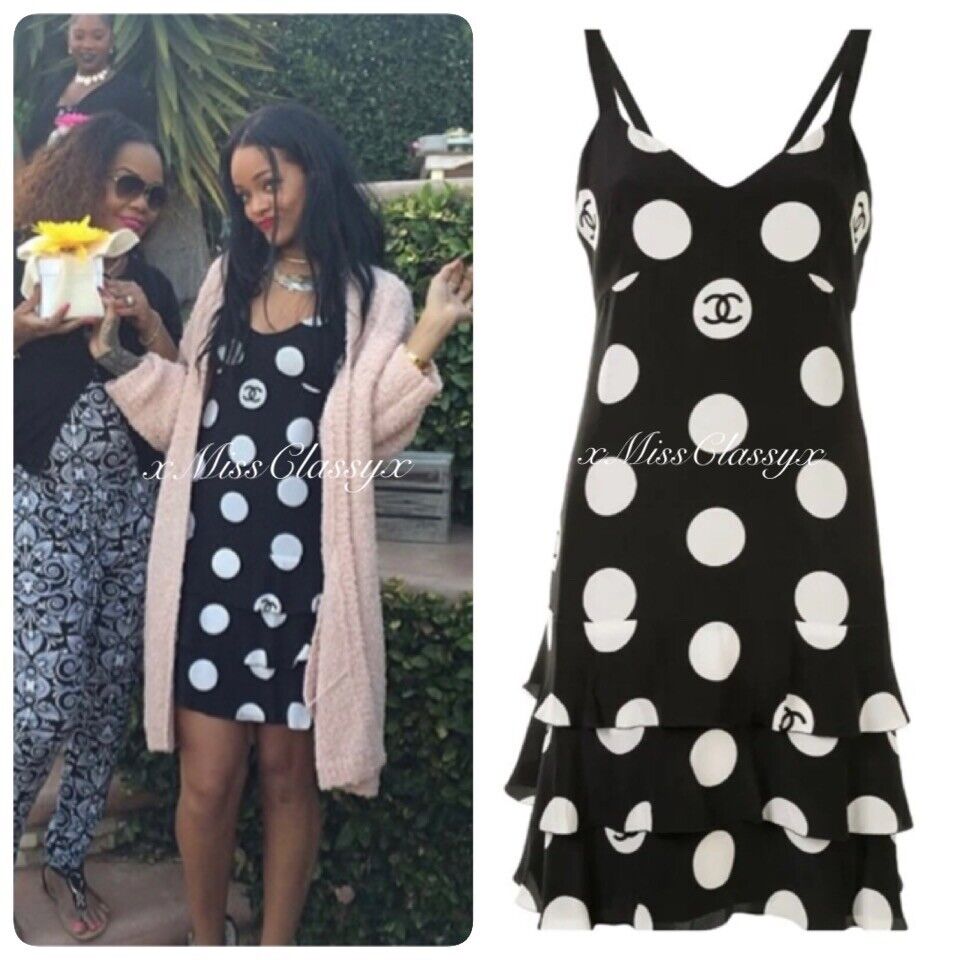 ✨Authentic Vintage Rare CHANEL 97P Runway CC Logo Polka Dot ✨Authentic Vintage Rare CHANEL 97P Runway CC Logo Polka Dot