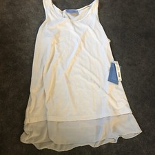 Princess Vera Wang Top Womens L Sleeveless Beige