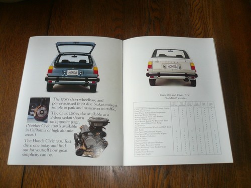 Honda Civic 1979 folleto de ventas - vintage - Imagen 5 de 6