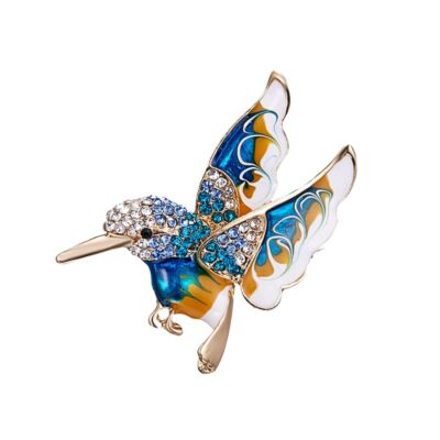 Broche Coq En Acier, Violette, Décorée De Strass Et D'émail - Marque Charles Le Jeune, Neuve Avec étiquettes