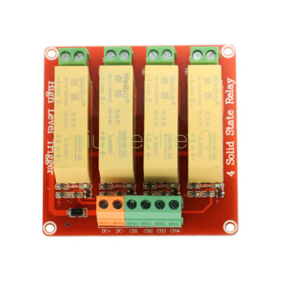 4 Channel SSR Solid State Relay low Trigger 5A 0-2V DC-DC For Arduino