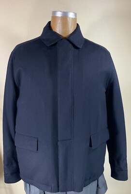 LORO PIANA 100% Double Cashmere/ Castorino-Lined Rain System Bomber Jacket-NWT