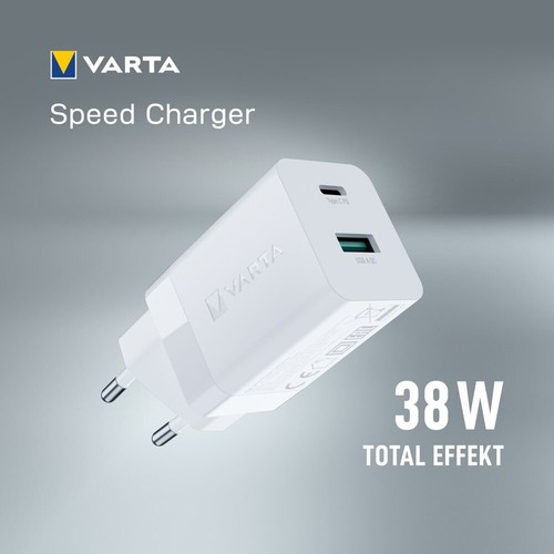 VARTA Vitesse Chargeur 38W Alimentation Adaptateur Gan Technologie Intelligent - Photo 6 sur 8