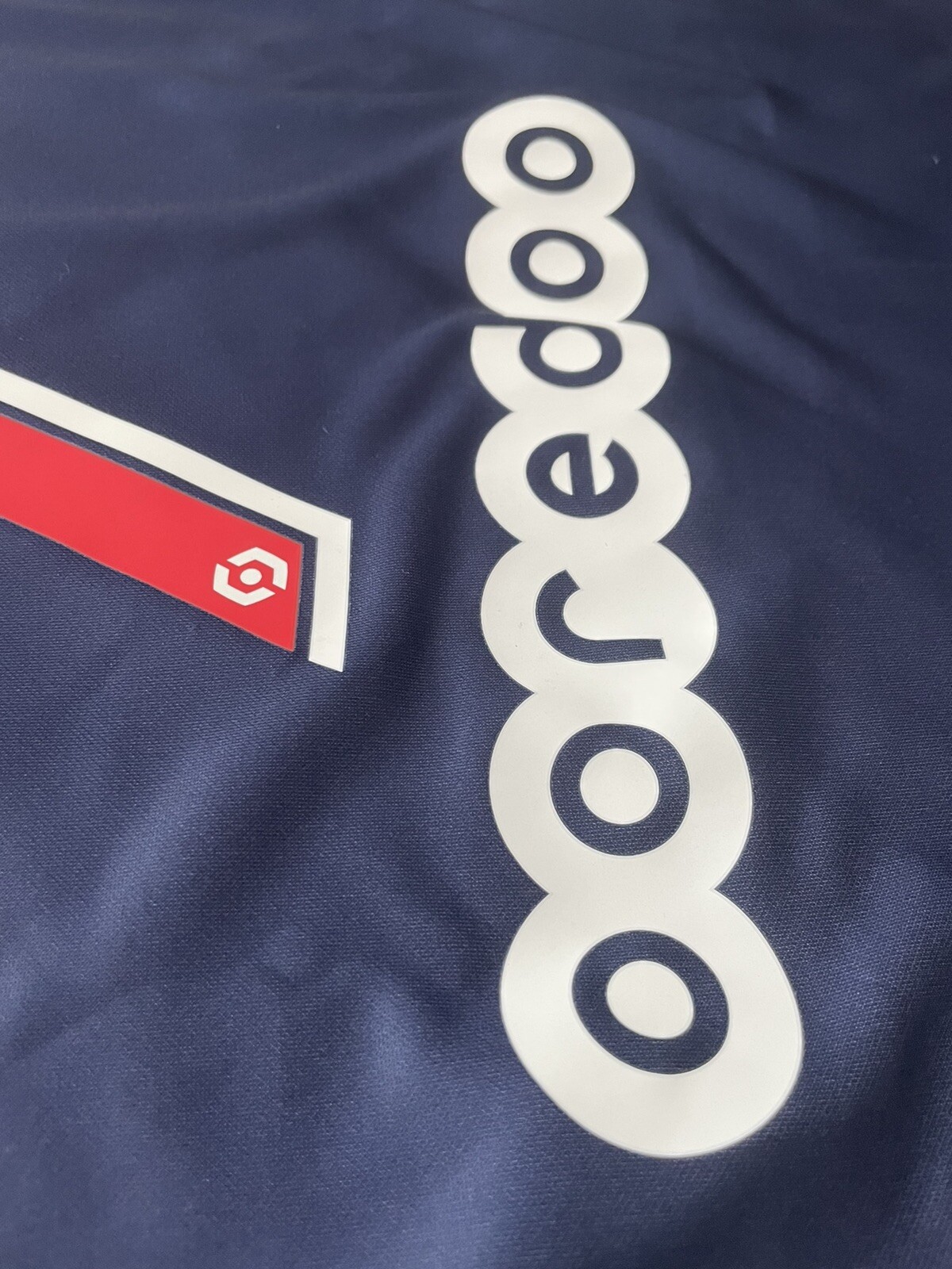 Flocage Officiel Paris Saint-Germain - Ooredoo - MonBlason Bleu Foncé - Neuf