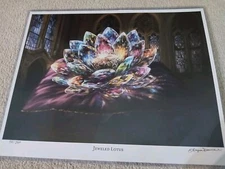 Jeweled Lotus  Magic the Gathering Art Print 16x20 #94/250 Alayna Danner MTG
