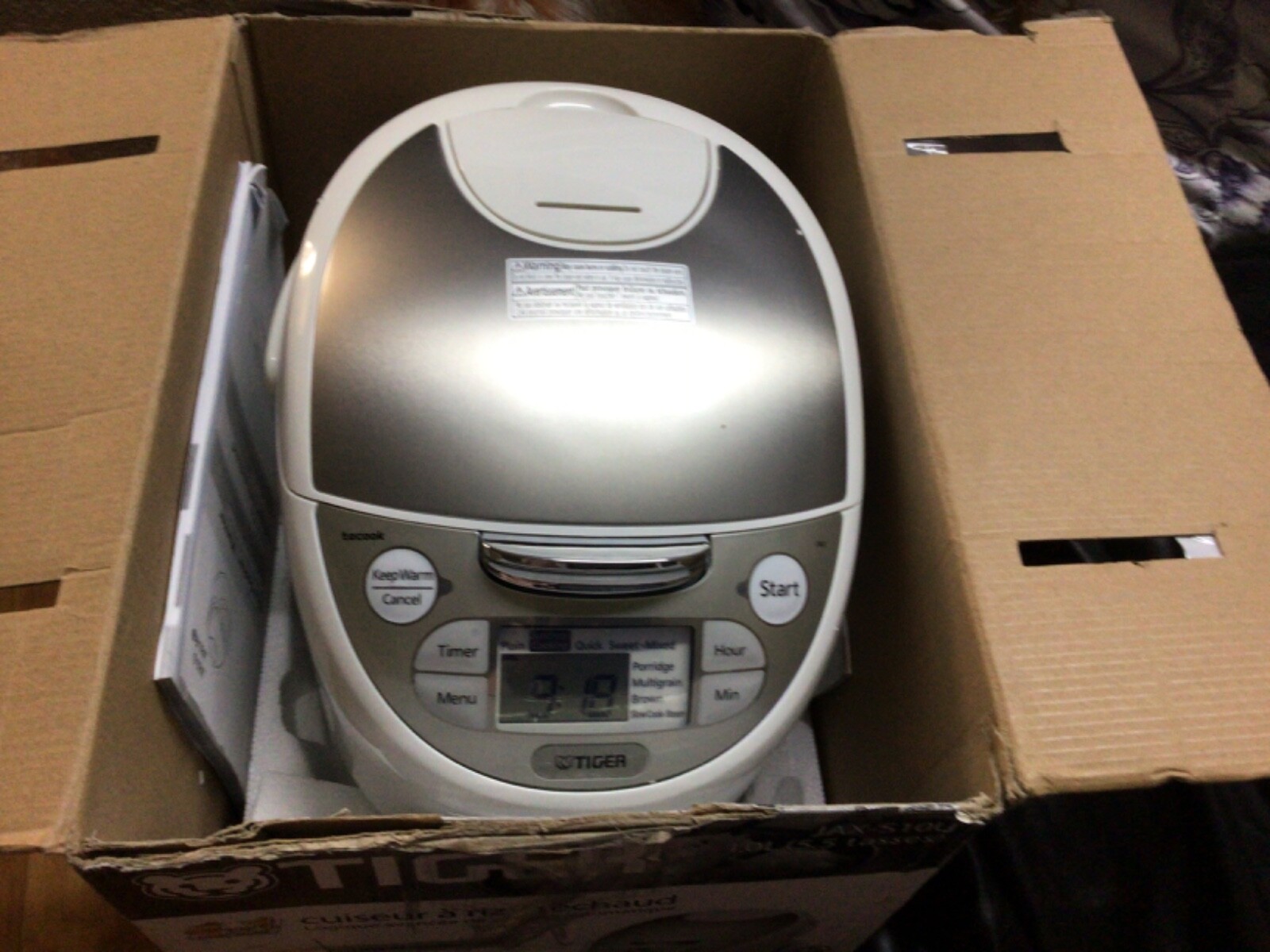 TIGER Rice Cooker JAXS10U 1.0L(5.5 tassels) 120V open box eBay