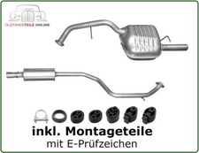 Auspuff Set für Mazda 5 CR19 1.8 + 2.0 ab 2005 Mitteltopf + Endschalldämpfer