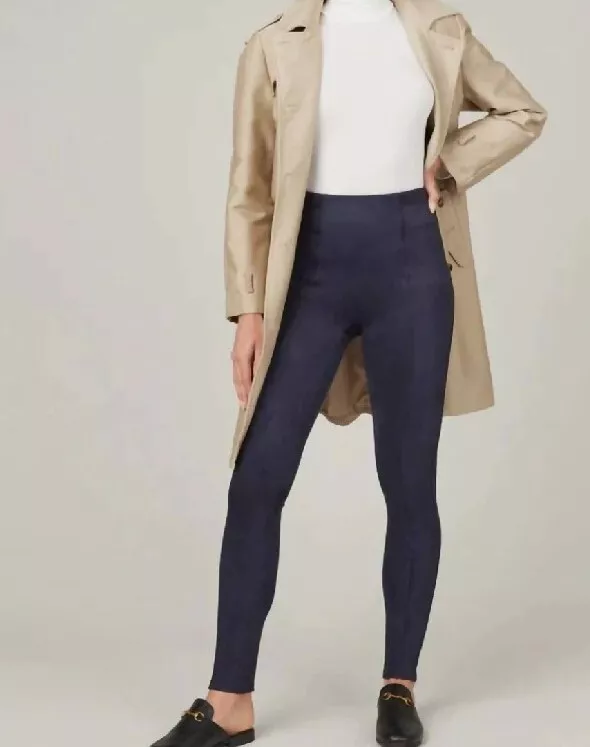 Navy clearance suede leggings