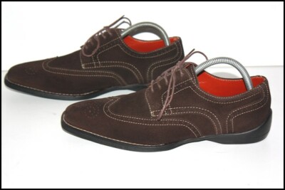 PARABOOT Derbies Schnürsenkel Wildleder dunkelbraun genäht Goodyear Gr. 6,5 / 40 sehr guter Zustand