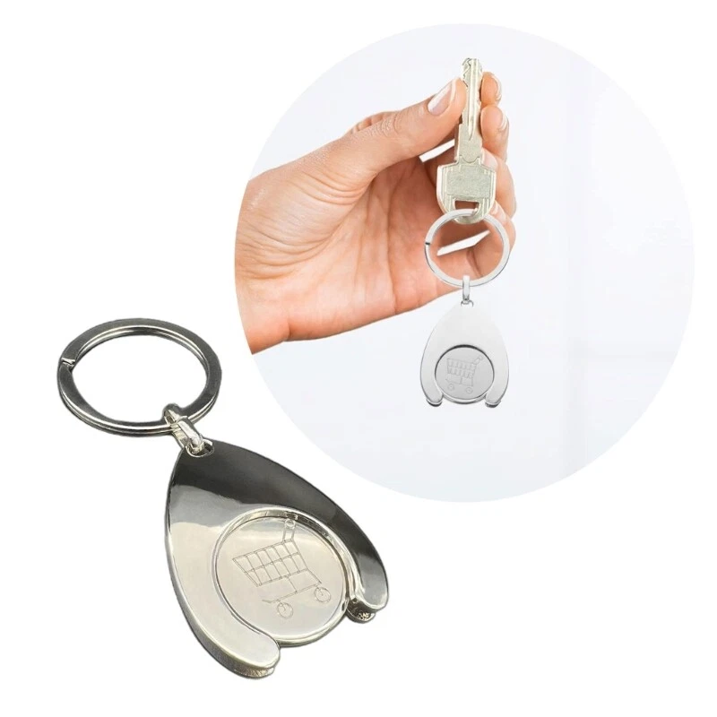 Trolley coin deals keychain