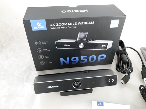 Webcam zoomable Nexigo N950P 4K avec télécommande + USB-C + USB-C vers A NEUF *OB* - Photo 4/6