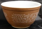 Vintage Pyrex Brown "Woodland" 401 Small Mixing Bowl 1-1/2 Pint 750ml