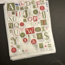 Creative Memories Stickers 6 Pgs Paper Plus Christmas Rub On Stickers