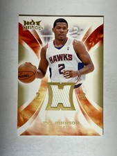 Joe Johnson 2008-09 Fleer Hot Prospects Game-Used Jersey #HM-JJ Atlanta Hawks