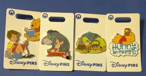New Disney Parks Piglet 5 Pin Set Winnie The Pooh Eeyore Tigger