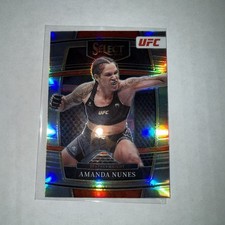 2022 Panini Select UFC AMANDA NUNES #97 CONCOURSE SILVER HOLO PRIZM 