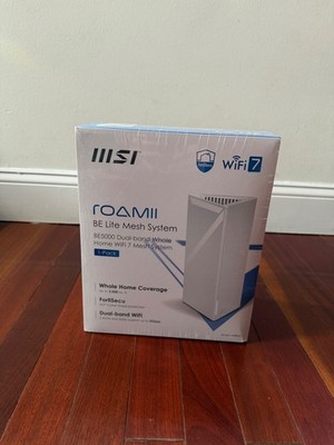 BRAND NEW- MSI Roamii BE Lite Mesh System - 1 Pack (WiFi 7,)