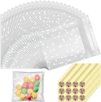 CellophantüTen Selbstklebend 7×7 Cm 200 StüCk Transparent FüR Kekse SüßIgkeiten