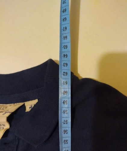 H&M Polo Top Navy Blue 10-12 Yo - Picture 6 of 8